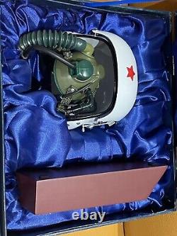 1/2 Scale Mini Model Chinese Air Force Flight Pilot Helmet Diecast White