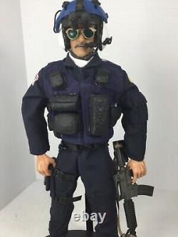 1/6 21st Century Police Helicopter Pilot M-4 Flight Gear & Helmet Dragon Bbi DID