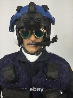 1/6 21st Century Police Helicopter Pilot M-4 Flight Gear & Helmet Dragon Bbi DID