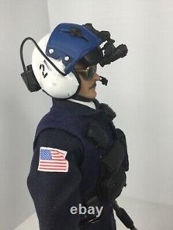 1/6 21st Century Police Helicopter Pilot M-4 Flight Gear & Helmet Dragon Bbi DID