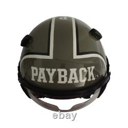 1 Pcs Top Gun Payback Flight Helmet Pilot Aviator USN Navy Movie Prop