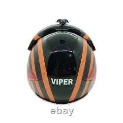 1 Pcs Top Gun Viper + Embrodery Badge Top Gun Flight Helmet Pilot Aviator V2