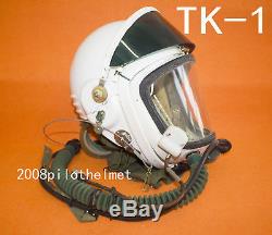 100% Flight Helmet Naval Aviator Pilot Helmet Tk-1 Oxygen Mask Moom