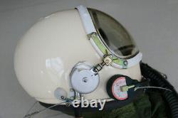 100% Original MiG Fighter Pilot Flight Helmet, pull down black sunvisor