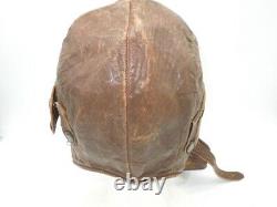 1900s Scully Brothers Air Mail Pilot Flying Flight Helmet Leather Cap