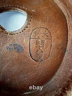 1943 WWII WW2 IJA Pilot Flight Helmet With Aoki Goggles Imperial Japanese Army