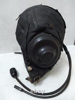 1955 FLIGHT Soviet Aircraft MIGPilot Leather Helmet Old Model USSR