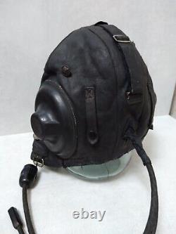 1955 FLIGHT Soviet Aircraft MIGPilot Leather Helmet Old Model USSR