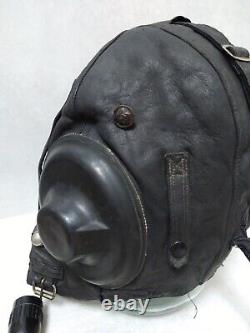 1955 FLIGHT Soviet Aircraft MIGPilot Leather Helmet Old Model USSR