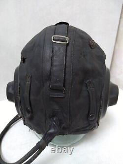 1955 FLIGHT Soviet Aircraft MIGPilot Leather Helmet Old Model USSR