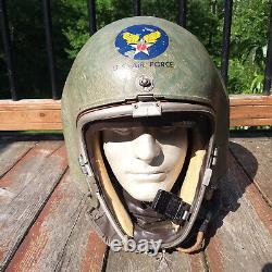 1955 High Altitude Flight Helmet Type K-1 Jet Pilot with MG-52 Liner US Air Force