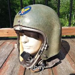 1955 High Altitude Flight Helmet Type K-1 Jet Pilot with MG-52 Liner US Air Force