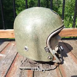 1955 High Altitude Flight Helmet Type K-1 Jet Pilot with MG-52 Liner US Air Force