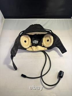 1956 FLIGHT Soviet Aircraft MIGPilot Leather Helmet Old Model USSR