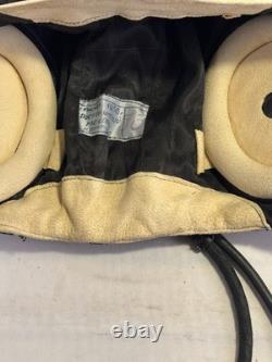 1956 FLIGHT Soviet Aircraft MIGPilot Leather Helmet Old Model USSR