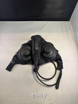 1956 FLIGHT Soviet Aircraft MIGPilot Leather Helmet Old Model USSR