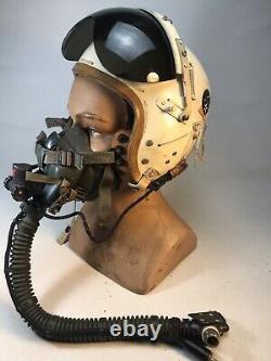 1958 Vietnam Issued P4 A Jet Flight Helmet, Oxygen Mask, Named B-52 USAF pilot