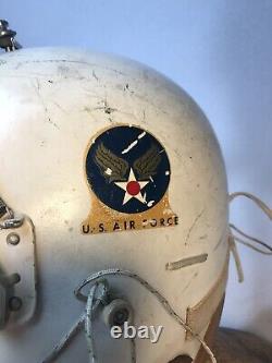 1958 Vietnam Issued P4 A Jet Flight Helmet, Oxygen Mask, Named B-52 USAF pilot