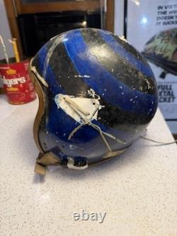 1959 U. S. Air Force Fighter Jet Pilot Helmet Model P-4B With WW2 B-8 Goggles