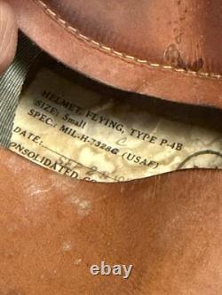1959 U. S. Air Force Fighter Jet Pilot Helmet Model P-4B With WW2 B-8 Goggles