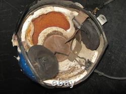 1960s APH-5 PILOTS FLIGHT HELMET Bell Helicopters RED WHITE & BLUE vintage