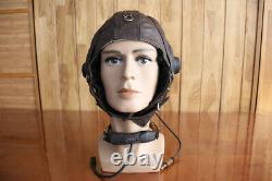 1961's Air Force MiG/Su Fighter Pilot Winter Leather Flight Helmet