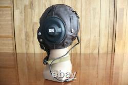 1961's Air Force MiG/Su Fighter Pilot Winter Leather Flight Helmet