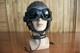1961's MIG Pilot Leather Flight Communication Helmet, Dark Brown Goggles, Mic