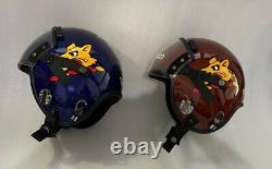 2 Pcs TOP GUN MAVERICK HGU-55 WINGMANYALE & HARVARD FIGHTER PILOT HELMET+2BAGS