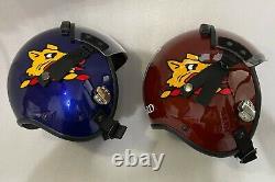 2 Pcs TOP GUN MAVERICK HGU-55 WINGMANYALE & HARVARD FIGHTER PILOT HELMET+pin