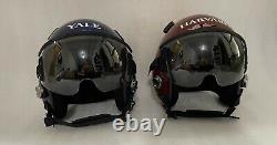 2 Pcs TOP GUN MAVERICK HGU-55 WINGMANYALE & HARVARD FIGHTER PILOT HELMET+pin