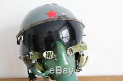 Air Force Aviator MIG Fighter Pilot Flight Helmet, Pull down sunvisor, YM-9915