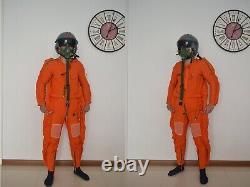 Air Force Fighter Pilot Aviation Flight Helmet, Oxygen Mask, Compensatory Suit