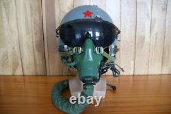 Air Force Fighter Pilot Flight Helmet, Pressure Oxygen Mask YM-9915G