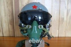 Air Force Fighter Pilot Flight Helmet, Pressure Oxygen Mask YM-9915G