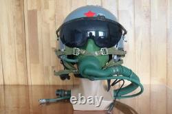 Air Force Fighter Pilot Flight Helmet, T Hook Oxygen Mask Bayonets Ym-9915
