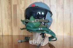Air Force Fighter Pilot Flight Helmet, T Hook Oxygen Mask Bayonets Ym-9915