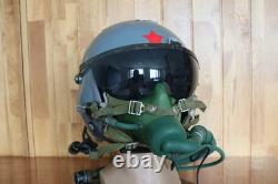 Air Force Fighter Pilot Flight Helmet, T Hook Oxygen Mask Bayonets Ym-9915
