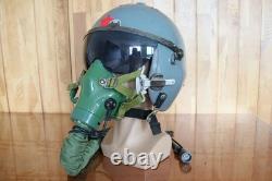 Air Force Fighter Pilot Flight Helmet, T Hook Oxygen Mask Bayonets Ym-9915G