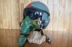 Air Force Fighter Pilot Flight Helmet, T Hook Oxygen Mask Bayonets Ym-9915G