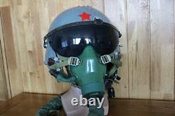 Air Force Fighter Pilot Flight Helmet and Oxygen Mask Ym-9915G