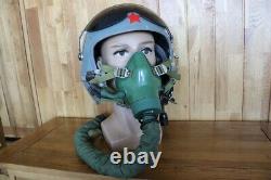 Air Force Fighter Pilot Flight Helmet and Oxygen Mask Ym-9915G