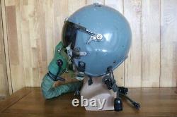 Air Force Fighter Pilot Flight Helmet and Oxygen Mask Ym-9915G