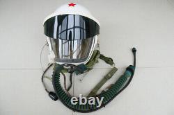 Air Force MiG-21 Fighter Pilot Flight Helmet Pull Down Black Sunvisor No. 9012075