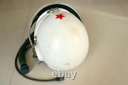Air Force MiG-21 Fighter Pilot Flight Helmet + Pull Down Sun-visor + Fly suit