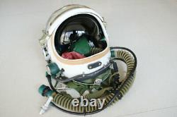 Air Force MiG Fighter Pilot Flight Helmet, Drop-down Black sunvisor + helmet bag