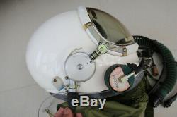 Air Force MiG Fighter Pilot Flight Helmet, high altitude compensating suit