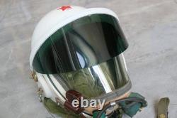Air Force Mig Pilot High Altitude Flying Helmet, Pull down Sunvisor