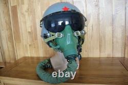 Air Force Pilot Flight Helmet, Oxygen Mask YM-9915 T Hook, Bayonets