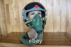 Air Force Pilot Flight Helmet, Oxygen Mask YM-9915 T Hook, Bayonets